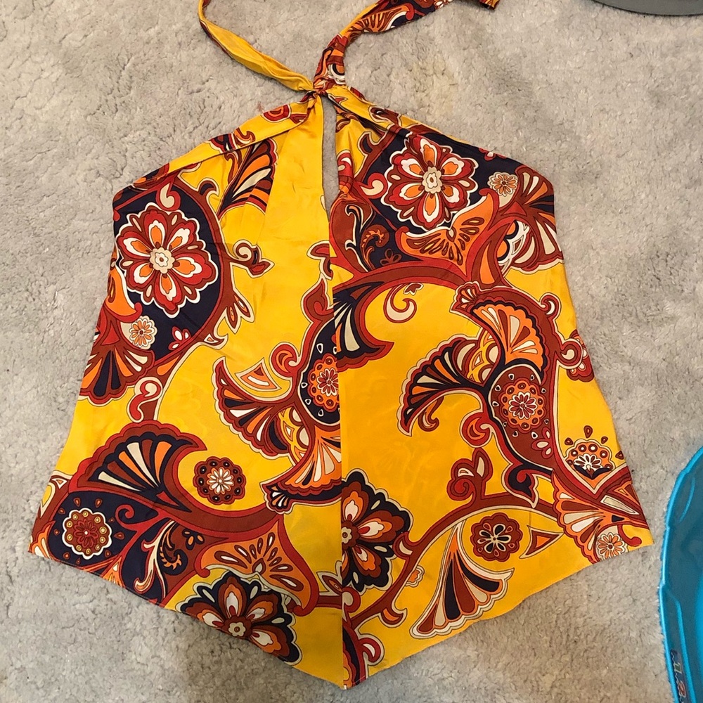 Banana Republic paisley halter top